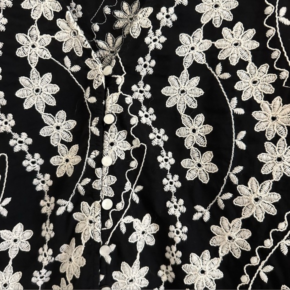 Sezane Black and White Floral Blouse - Picture 10 of 10